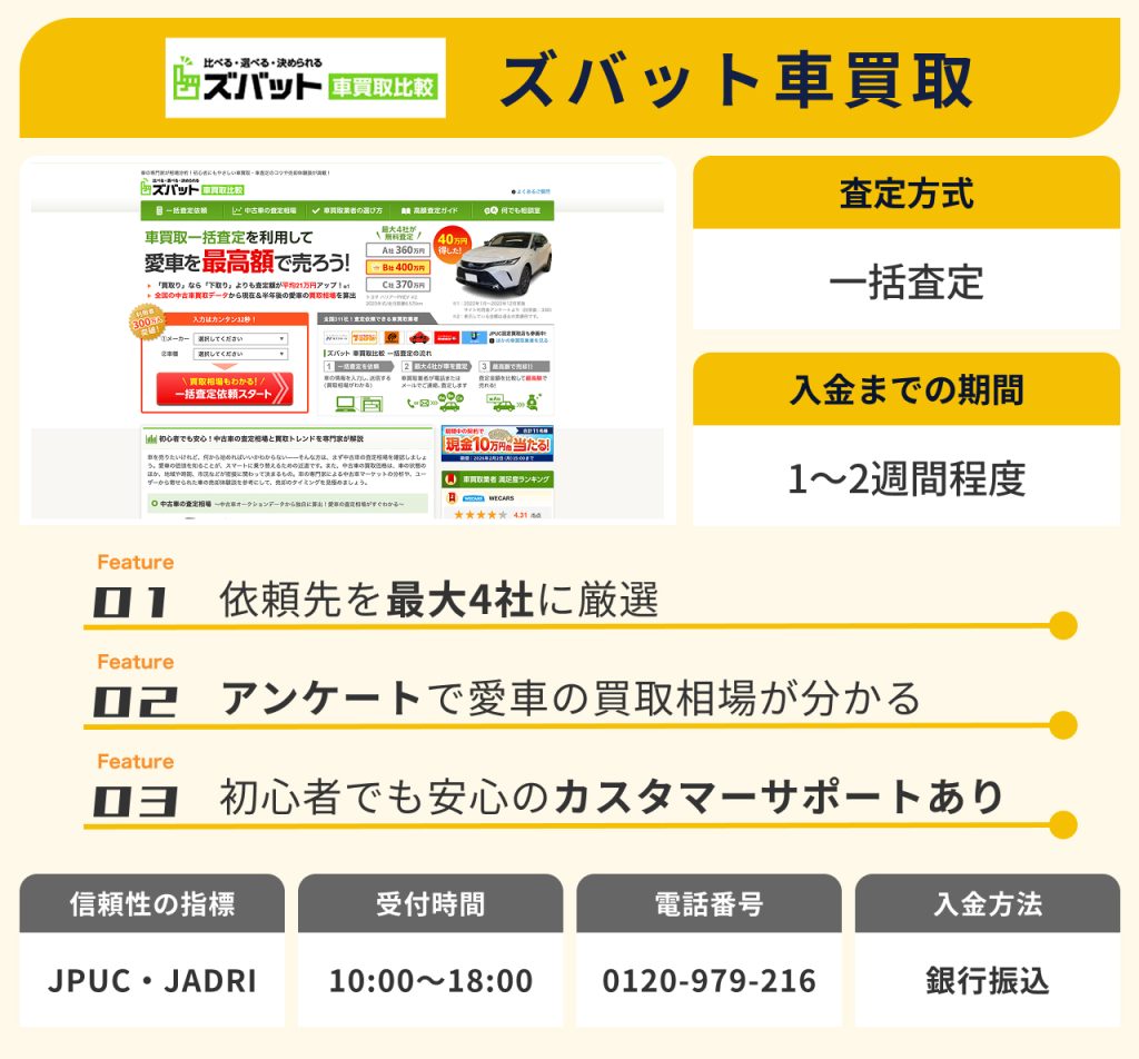 ズバット車買取