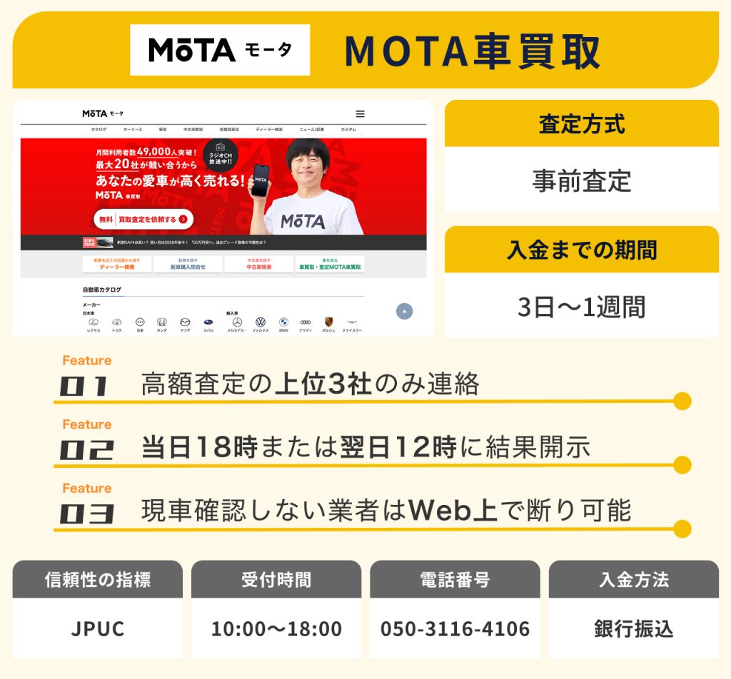 MOTA車買取